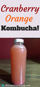 Cranberry Orange Kombucha!