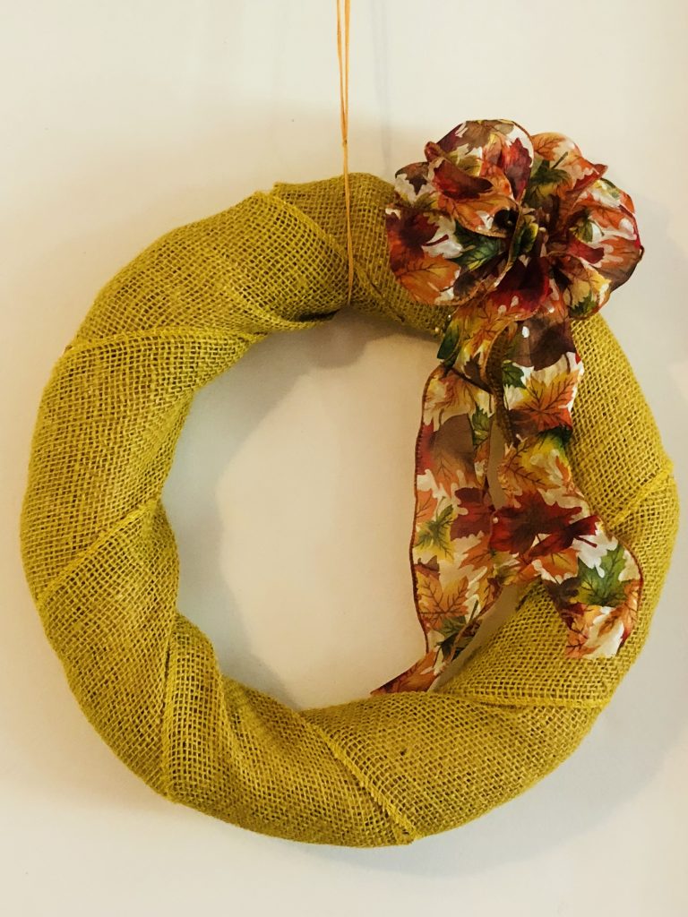 Fall Burlap Wreath