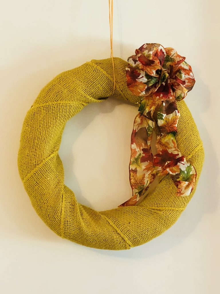 Fall Burlap Wreath