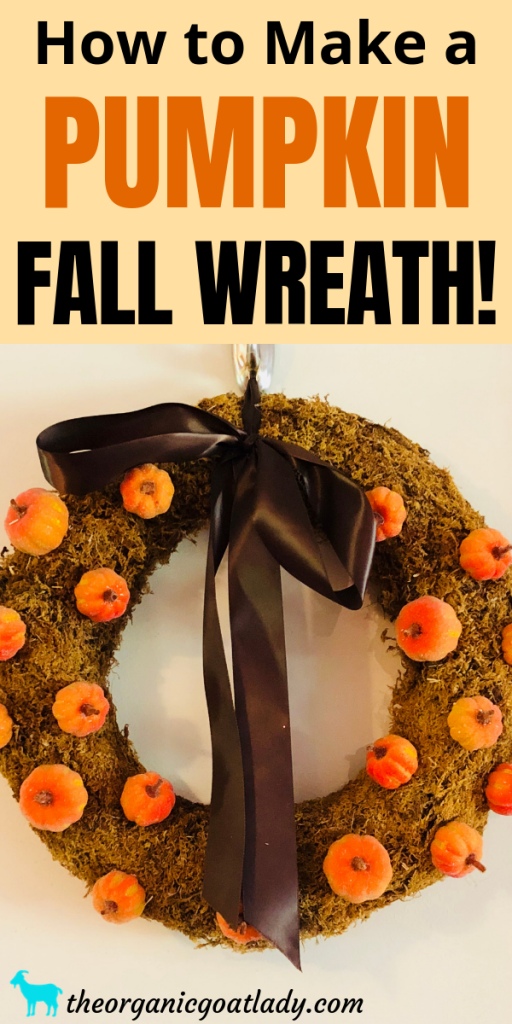 How To Make a Fall Wreath With Pumpkins! - The Organic Goat Lady