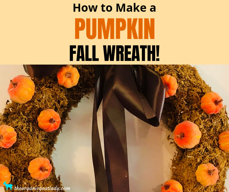How To Make a Fall Wreath With Pumpkins! - The Organic Goat Lady